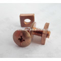 brass carriage bolt with nut,philips flat head carriage screw with nut